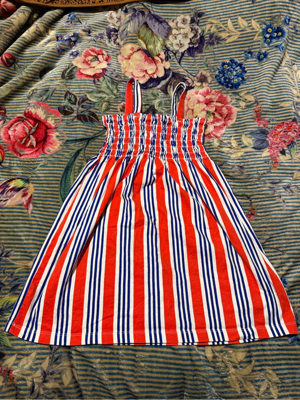 Hanna Andersson Blue, Red & White Striped Dress - Picture 3 of 3